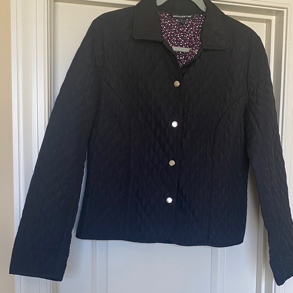 Briggs New York Black Quilted Puffer Jacket